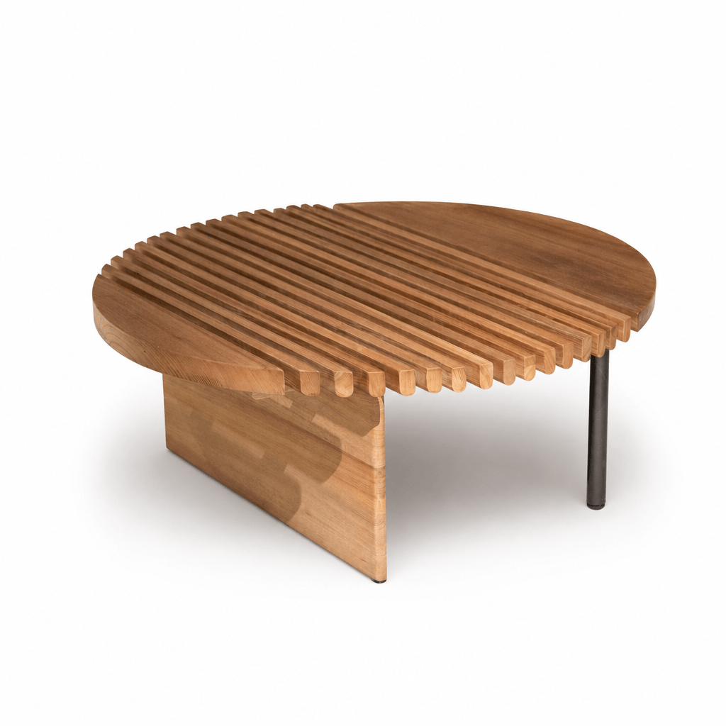 Rivulet Slatted Coffee Table - FURNIBLE.