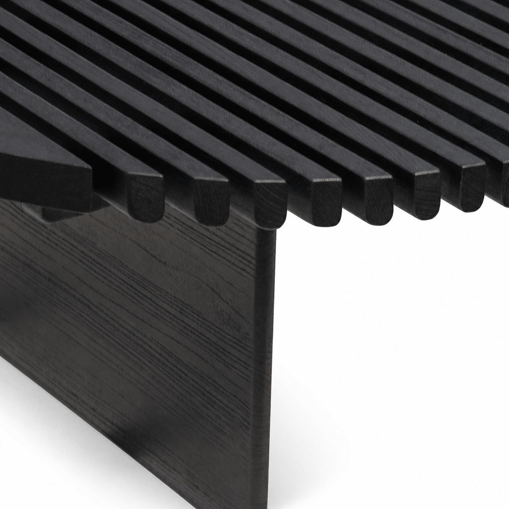 Rivulet Slatted Coffee Table - FURNIBLE.