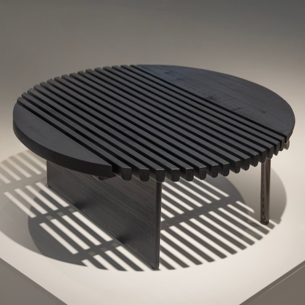 Rivulet Slatted Coffee Table - FURNIBLE.