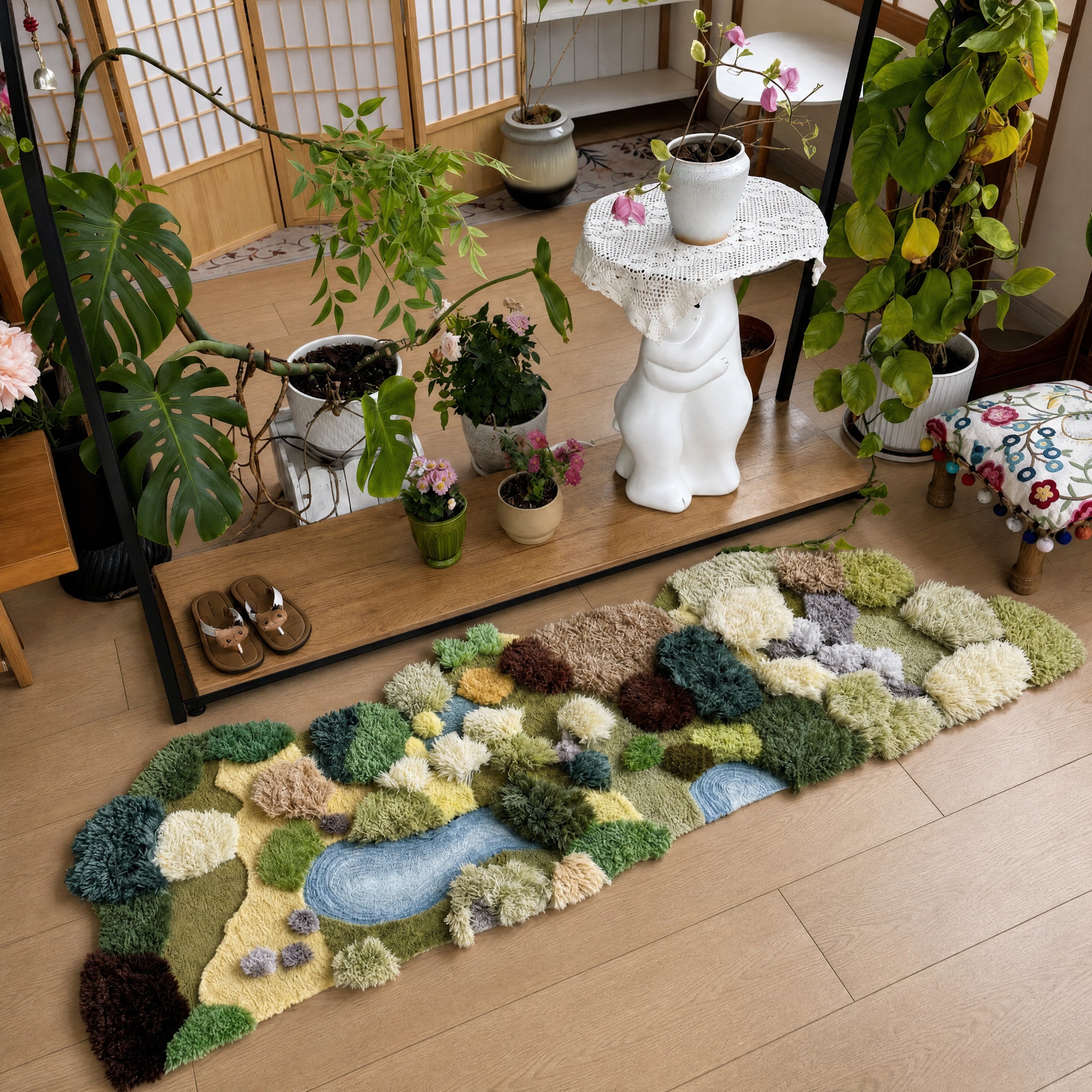 Sculpted Landscape Runner Rug