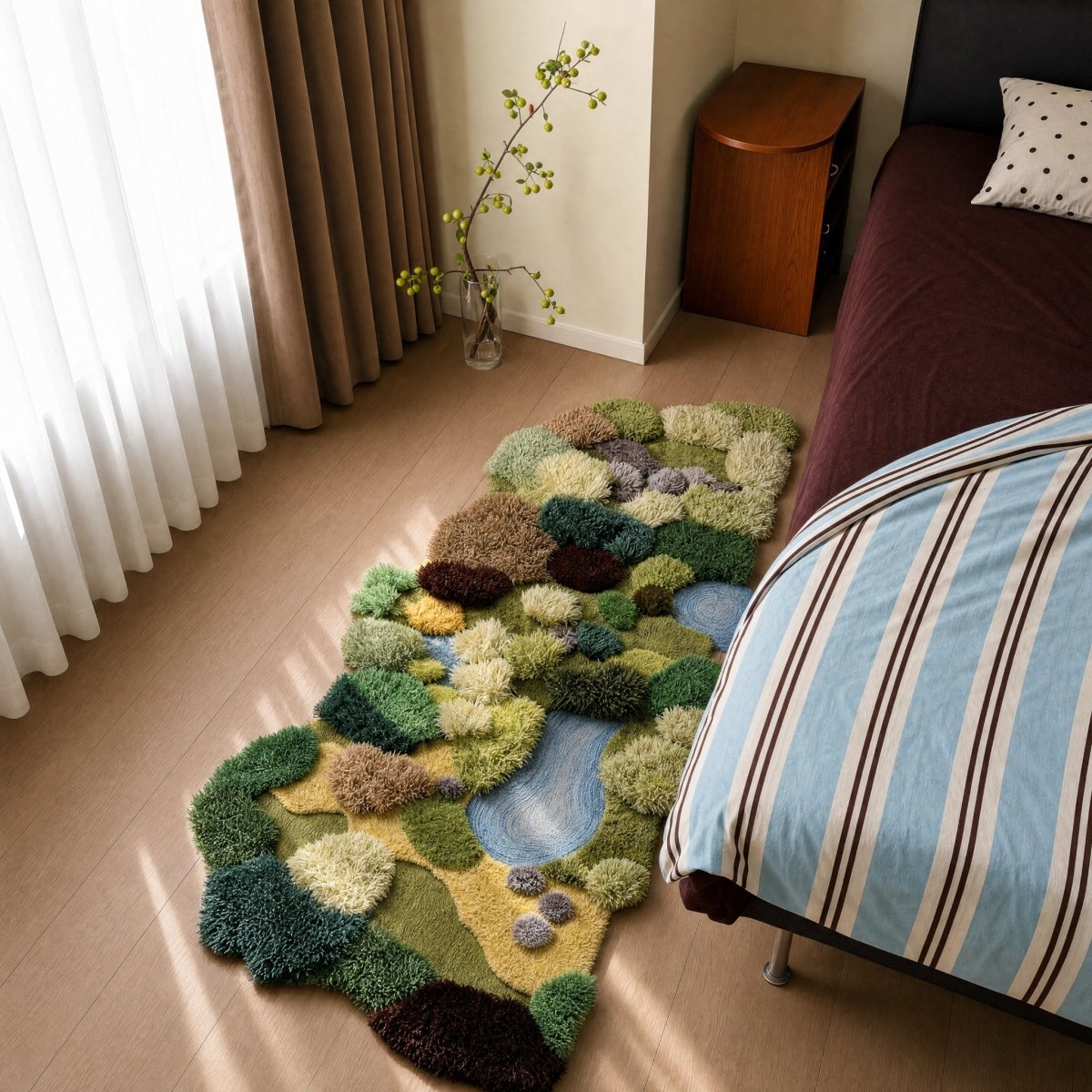 Sculpted Landscape Runner Rug - FURNIBLE.