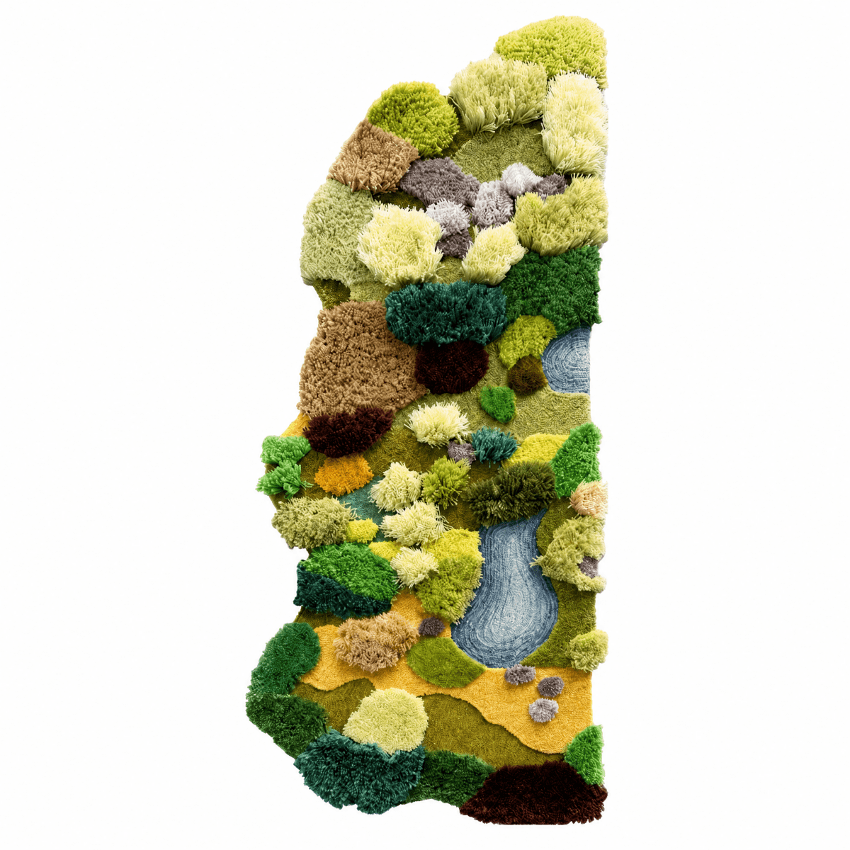 Sculpted Landscape Runner Rug - FURNIBLE.