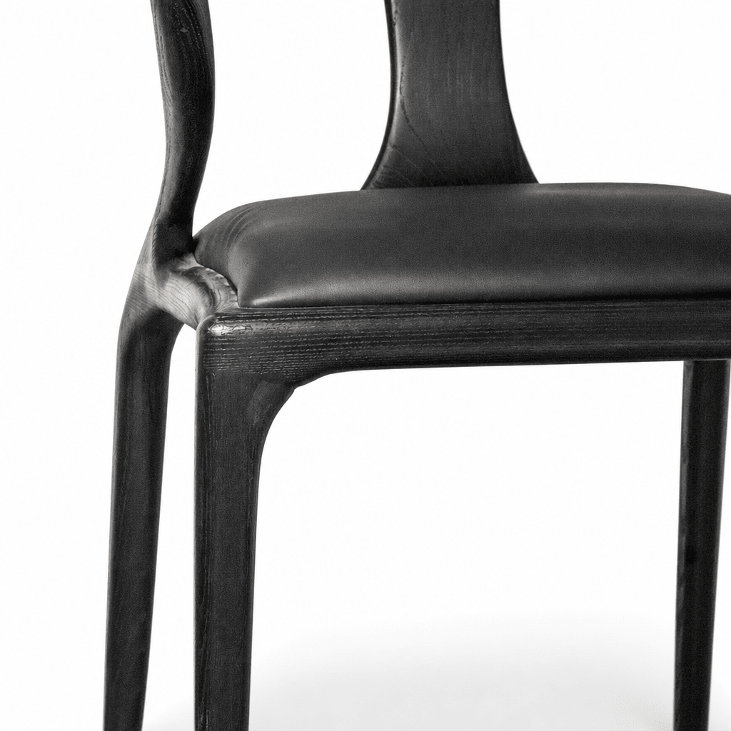 Sculpted Wood Dining Chair - FURNIBLE.