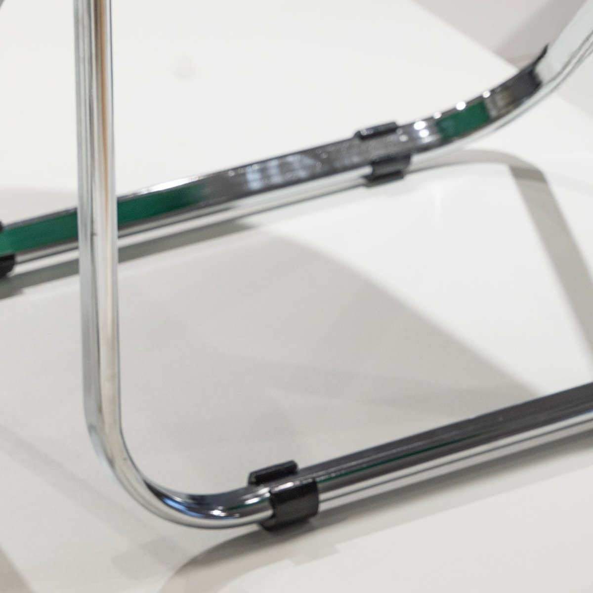 Sleek Chrome Folding Stool - FURNIBLE.
