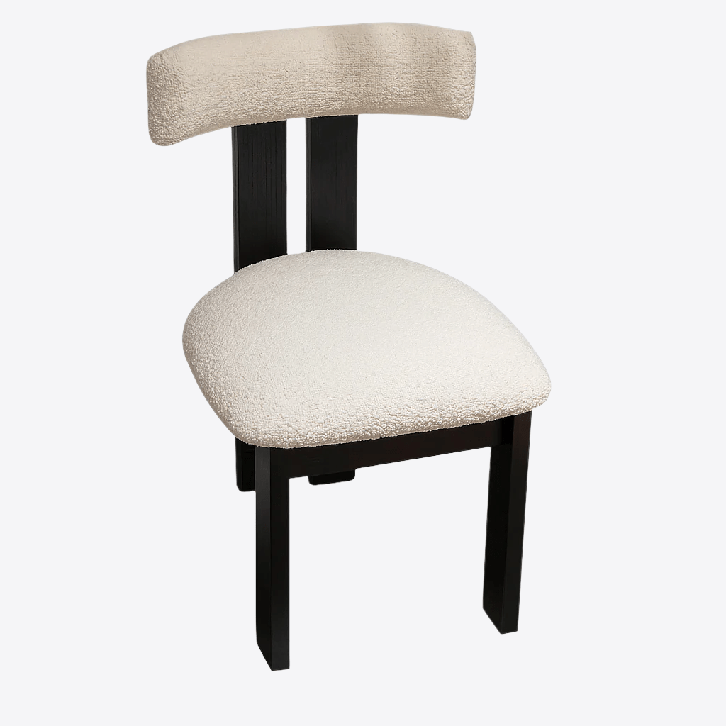 Soft Bouclé Dining Chair - FURNIBLE.
