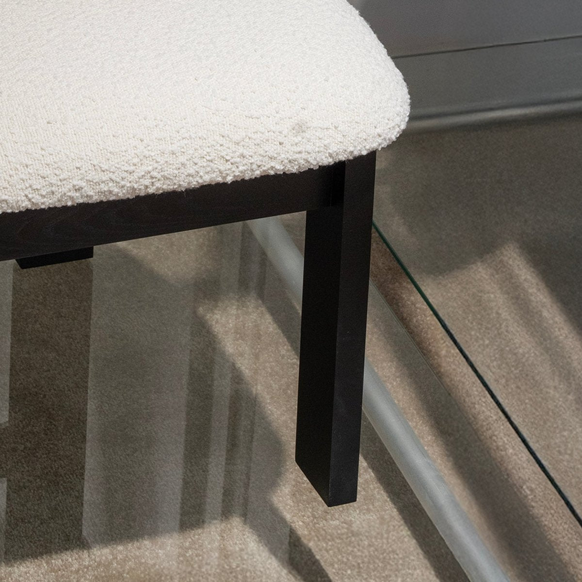 Soft Bouclé Dining Chair - FURNIBLE.