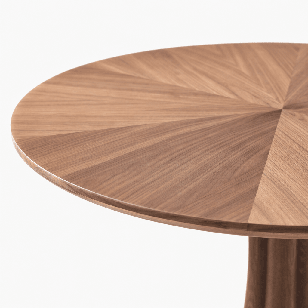 Solara Walnut Dining Table - FURNIBLE.