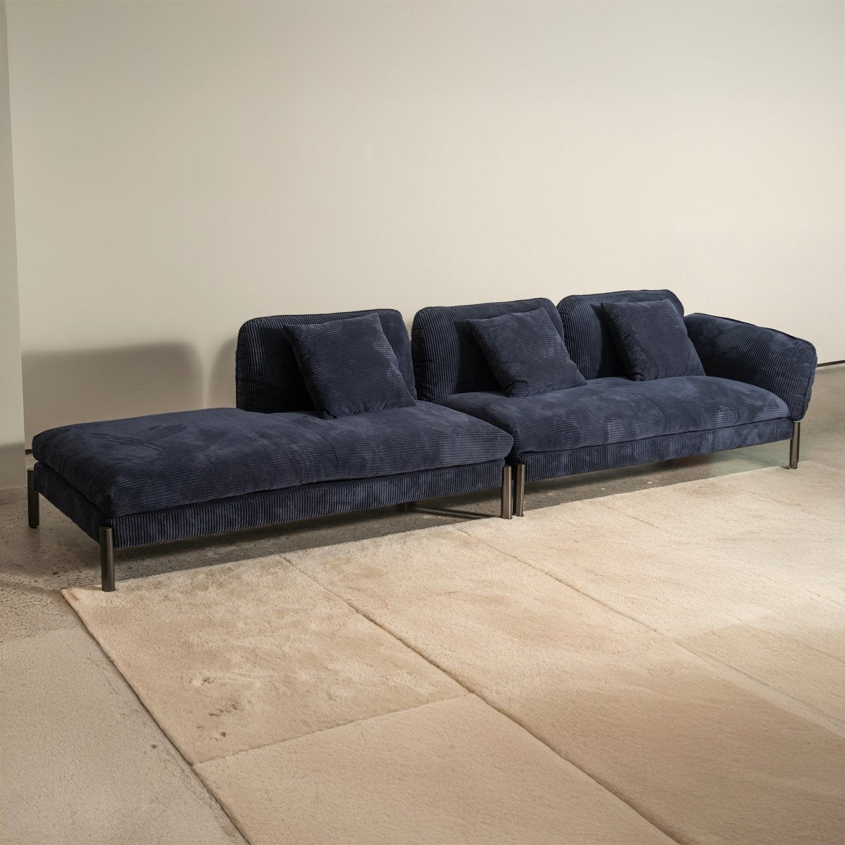 Sora Grand Chaise Sofa - FURNIBLE.