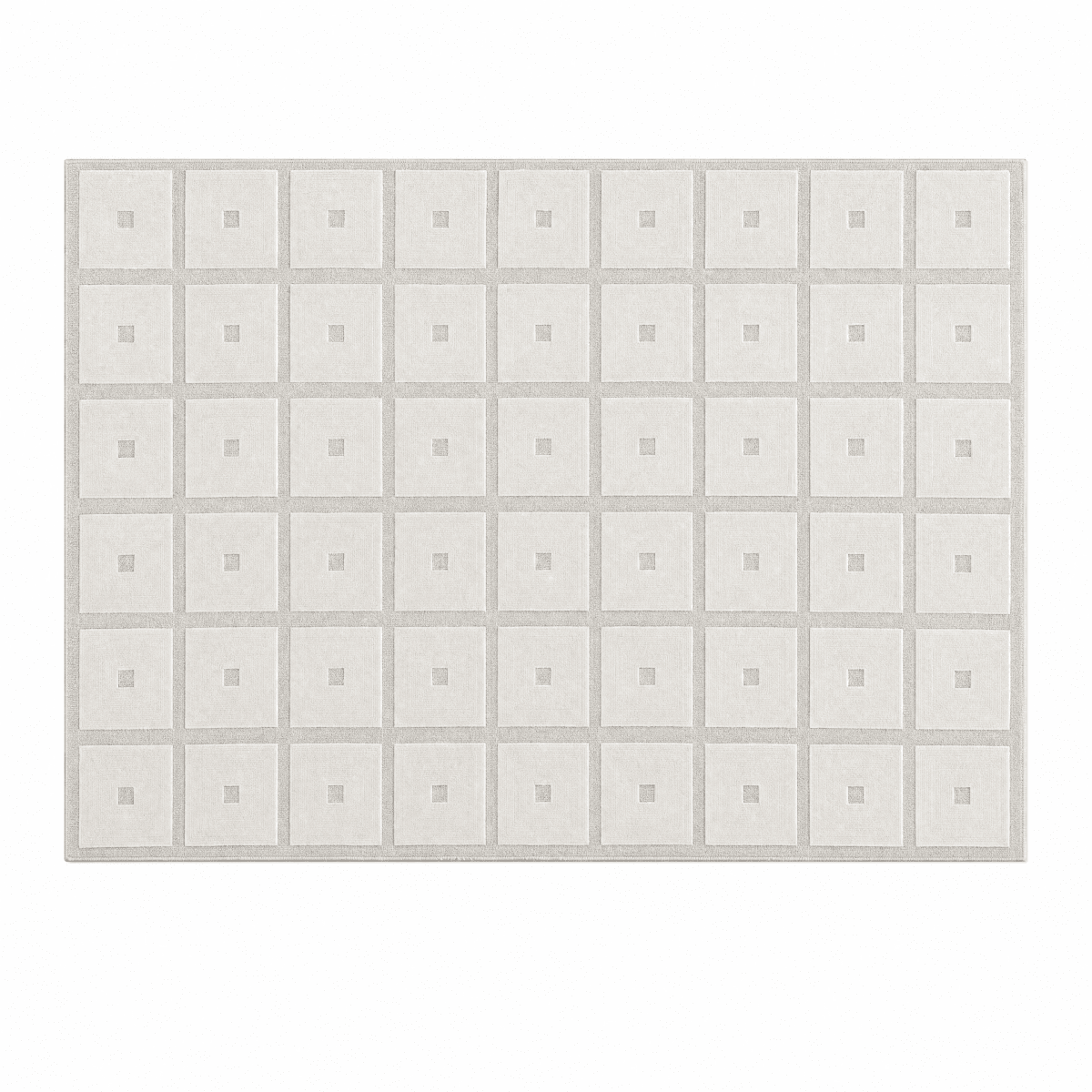 Square Grid Tufted Rug - FURNIBLE.