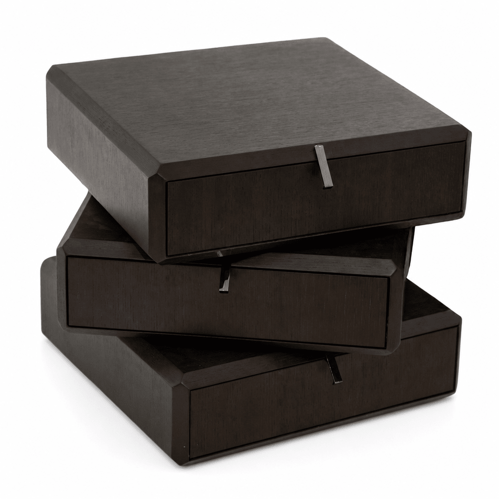 Stacked Noir Drawer Unit - FURNIBLE.