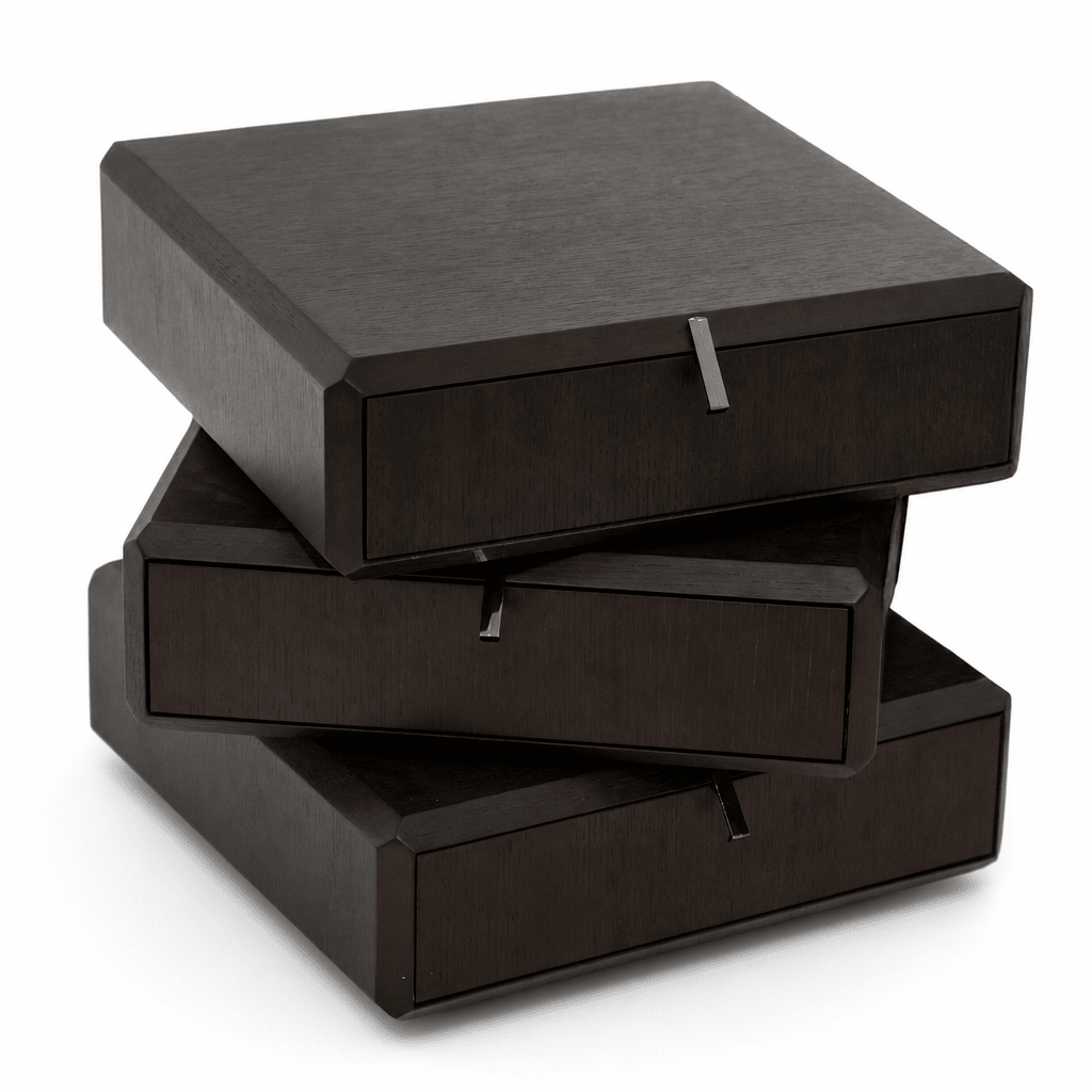 Stacked Noir Drawer Unit - FURNIBLE.