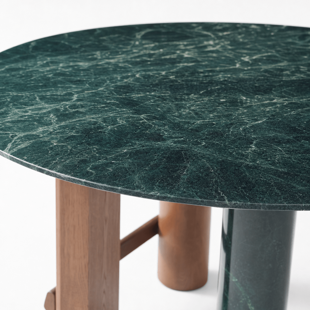 Verde Round Dining Table - FURNIBLE.
