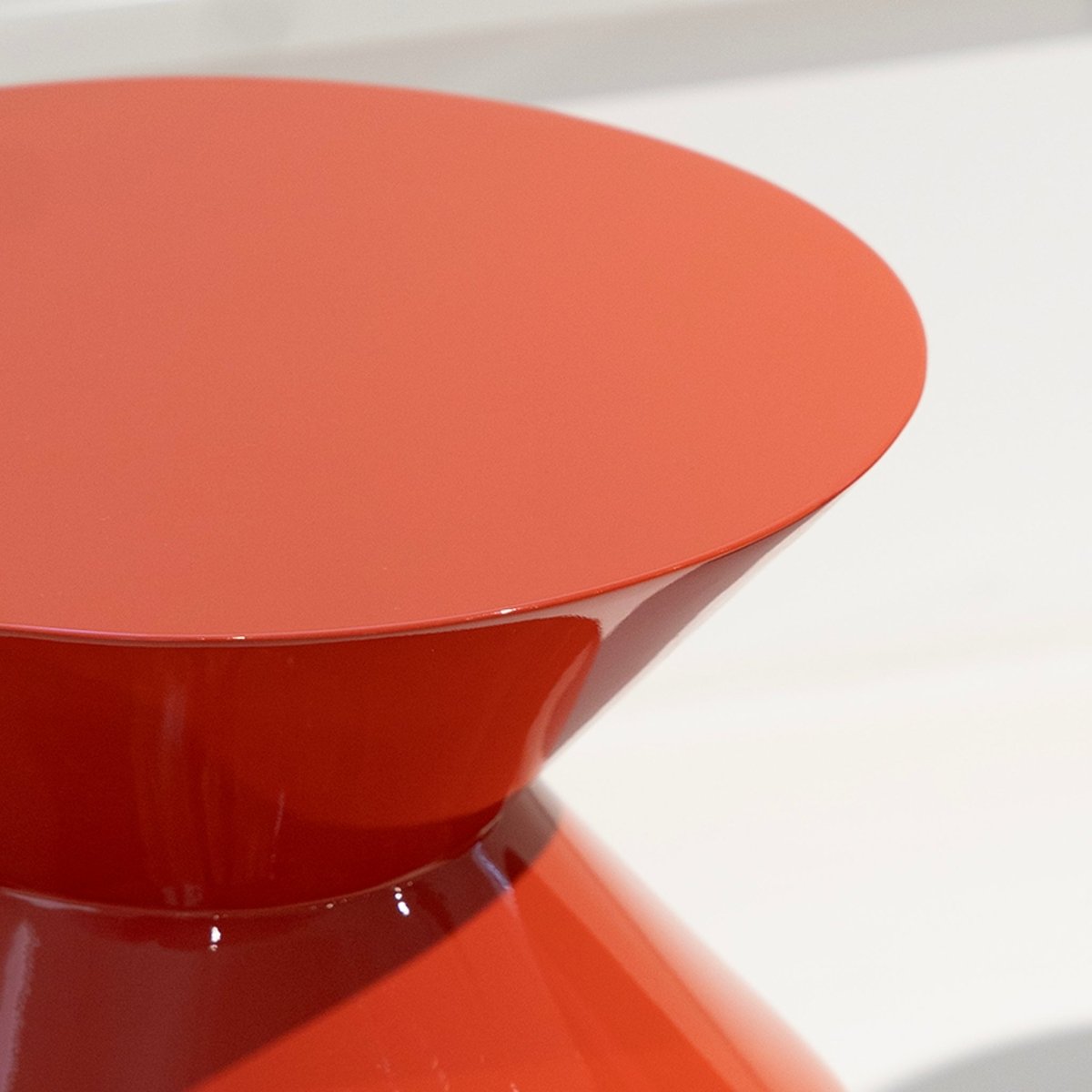 Vermillion Hourglass Accent Table - FURNIBLE.