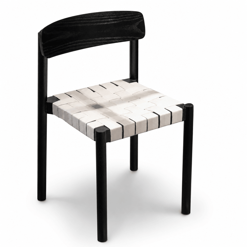 Woven Strap Dining Chair - FURNIBLE.