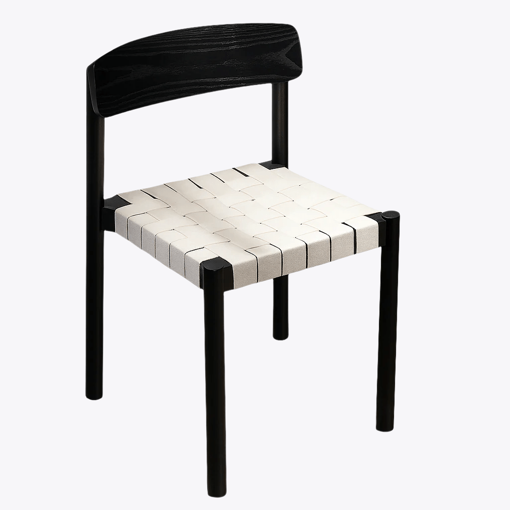 Woven Strap Dining Chair - FURNIBLE.
