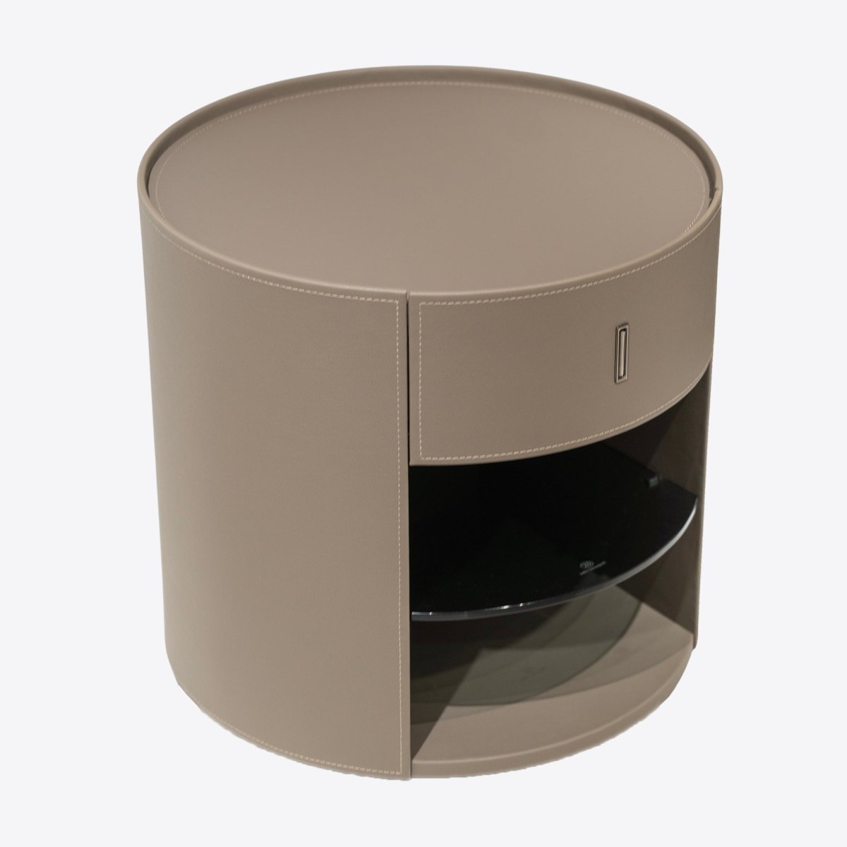 Wrapped Cylinder Nightstand - FURNIBLE.