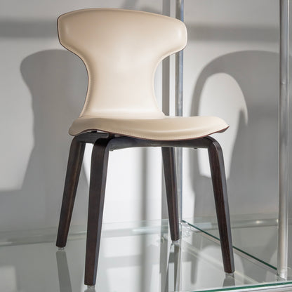 Refined Leather Shell Chair
