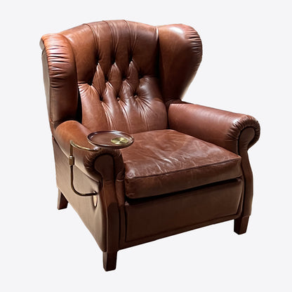 Chesterfield Armchair with Swivel Tray