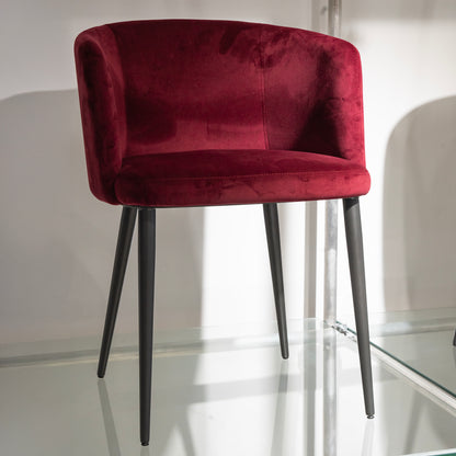 Ruby Velvet Dining Chair