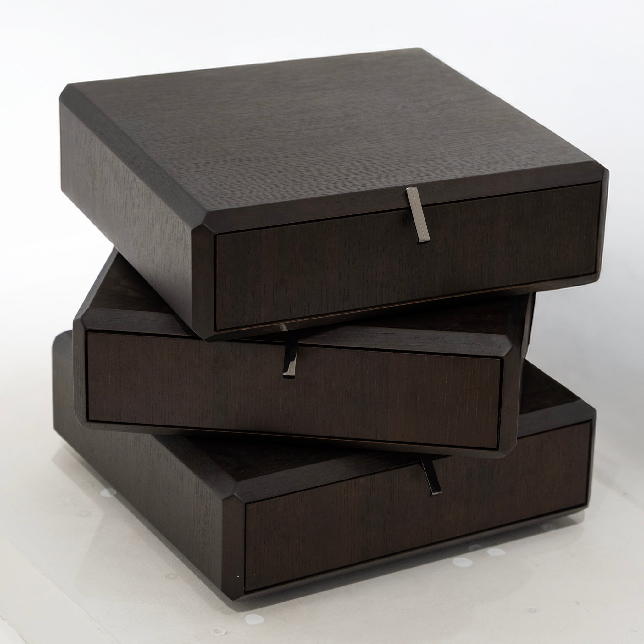 Stacked Noir Drawer Units