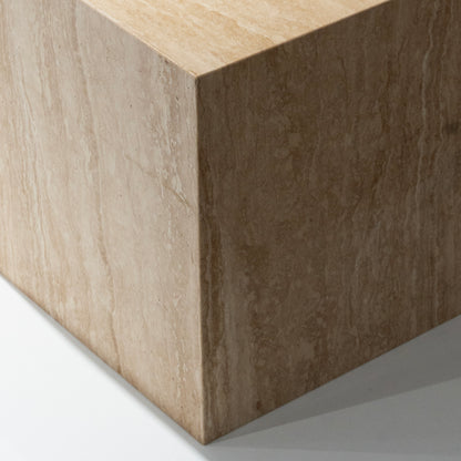 Geometric Stone Side Table Duo