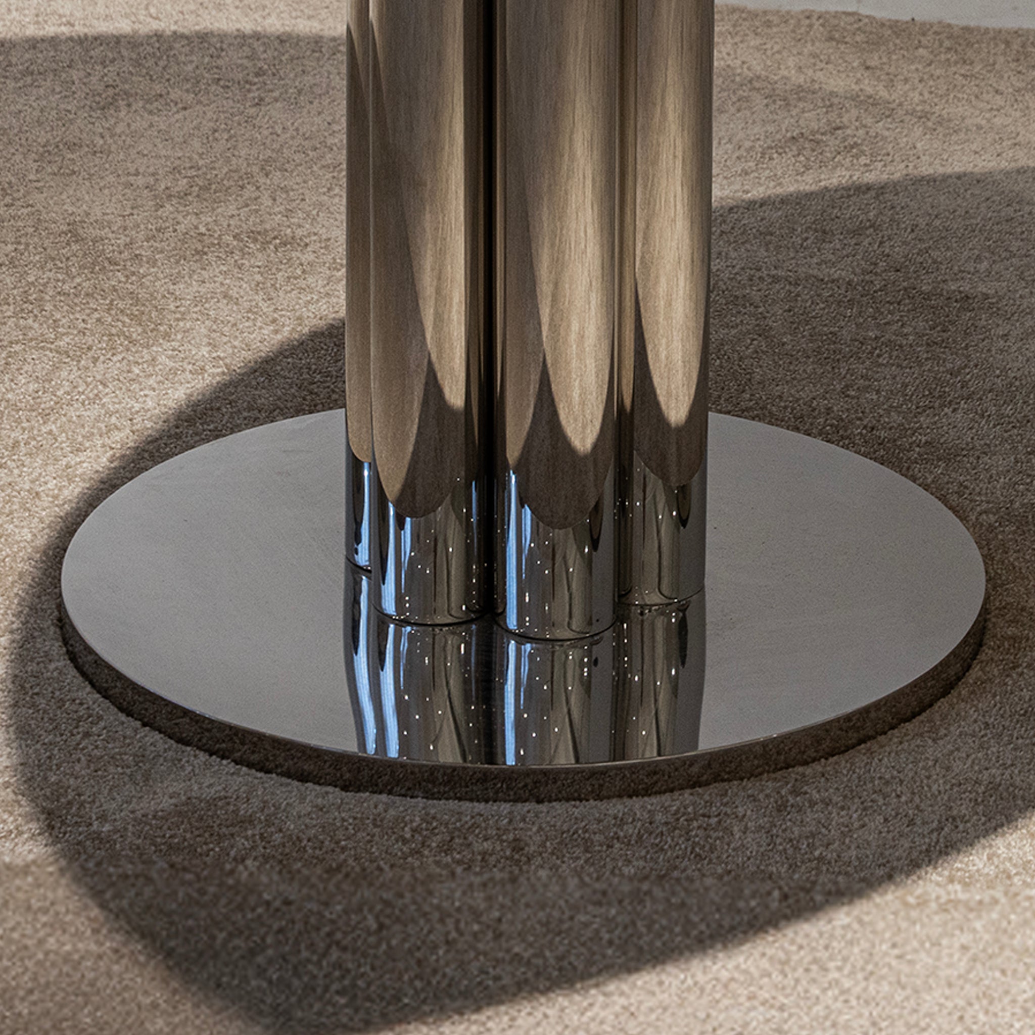 Lunar Marble Pedestal Table