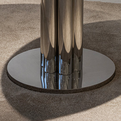 Lunar Marble Pedestal Table