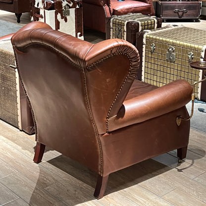 Chesterfield Armchair with Swivel Tray