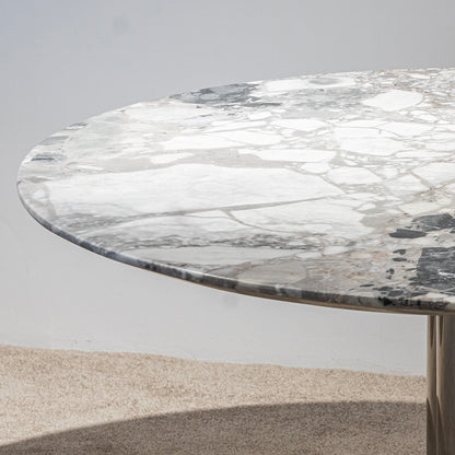 Lunar Marble Pedestal Table