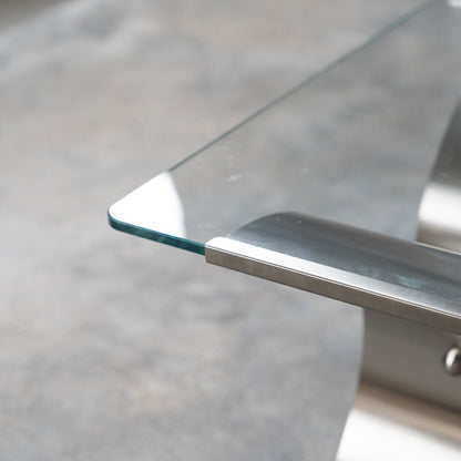 Sculpted Steel Side Table