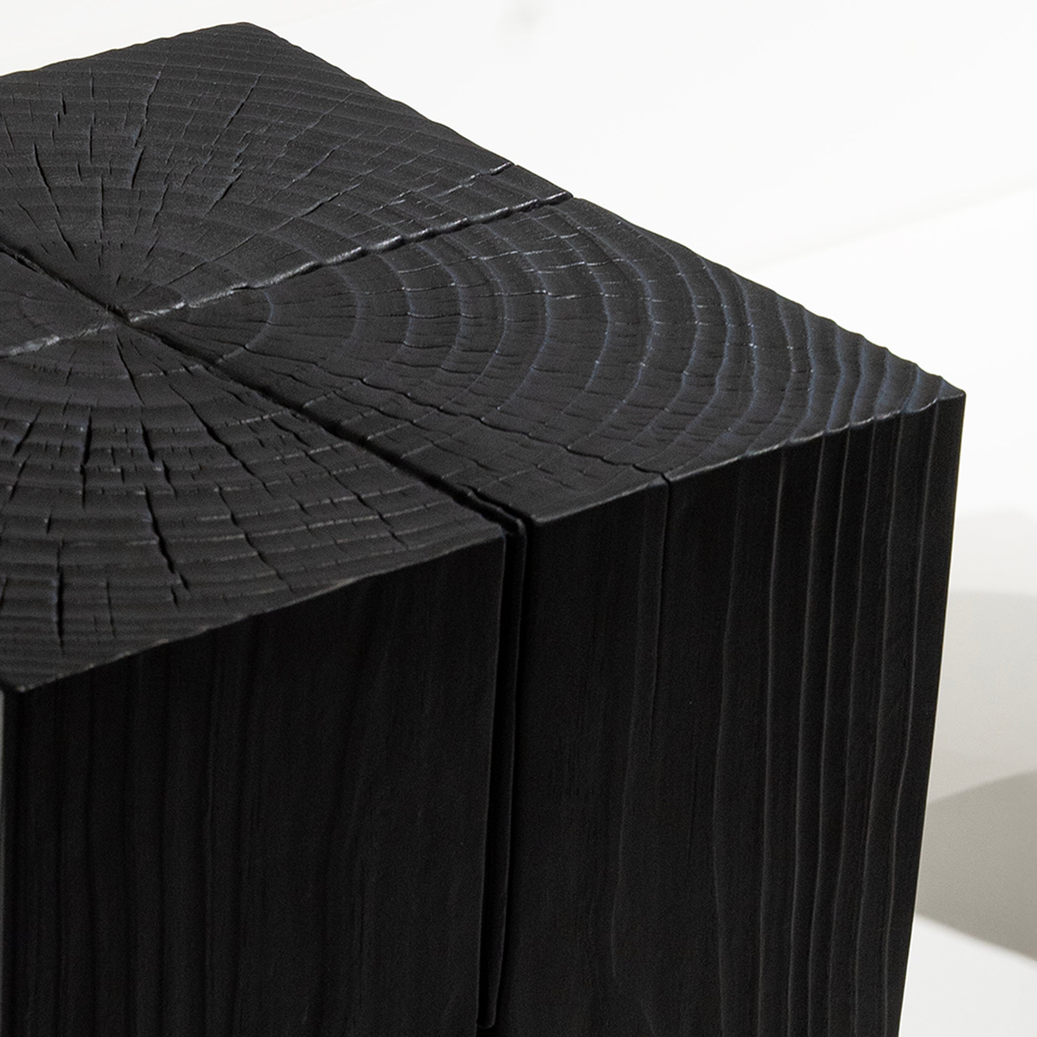 Four-Legged Wood Block Stool