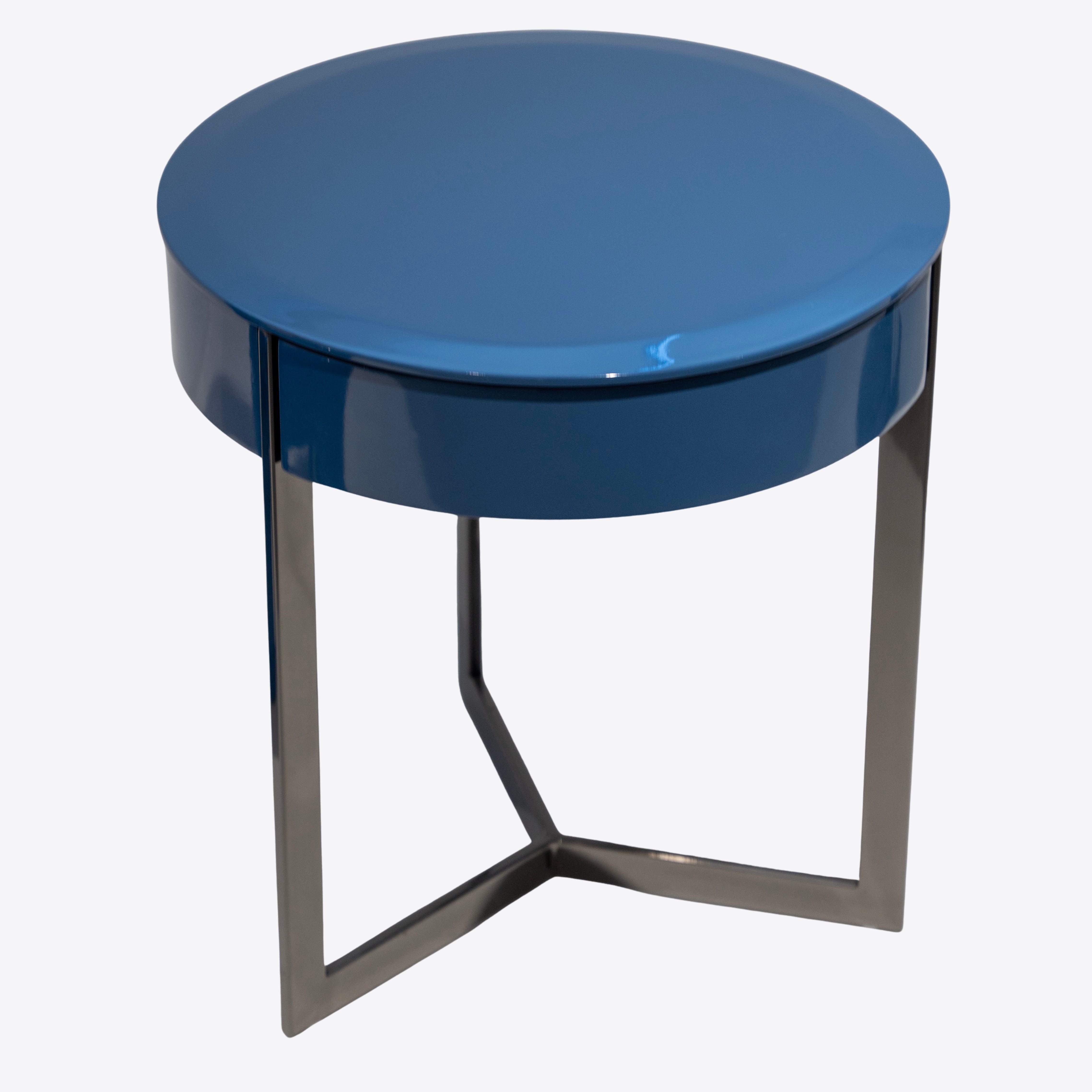 Azure Orbit Side Table