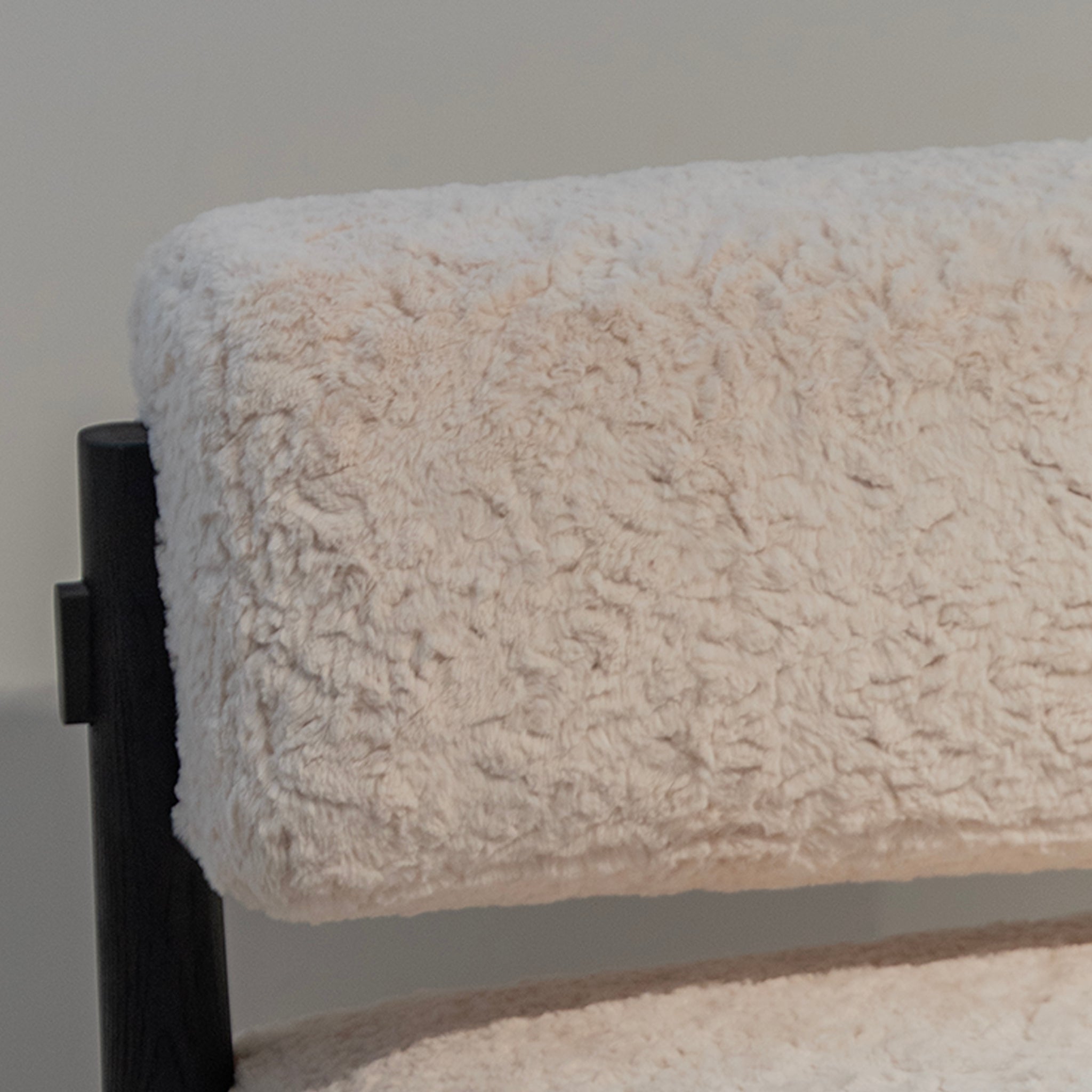 Bouclé Block Accent Chair