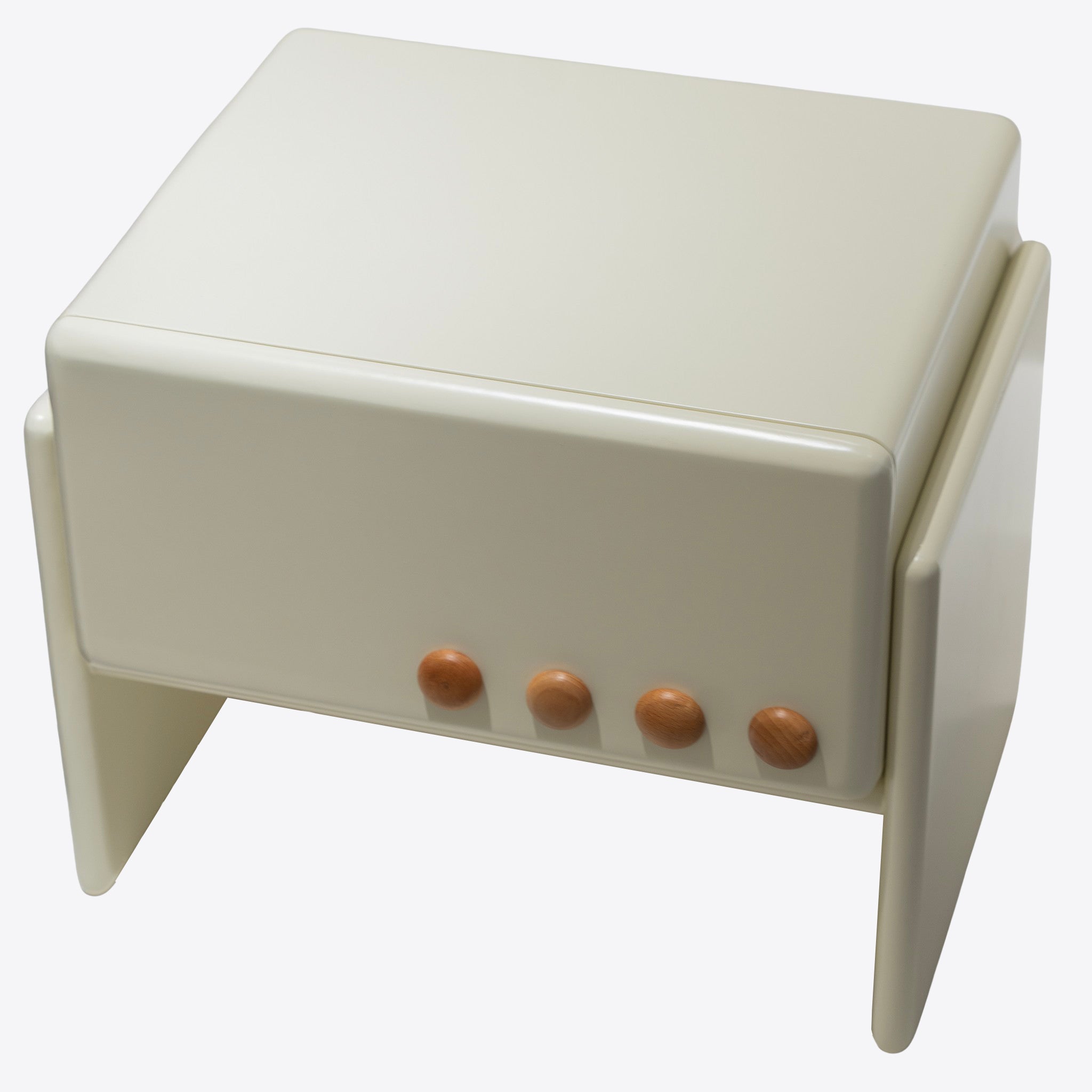 Pale Cube Accent Stool