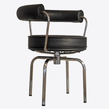 Mid-Century Chrome Swivel Chair