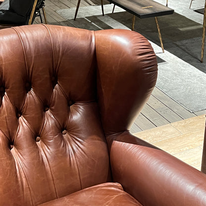 Chesterfield Armchair with Swivel Tray
