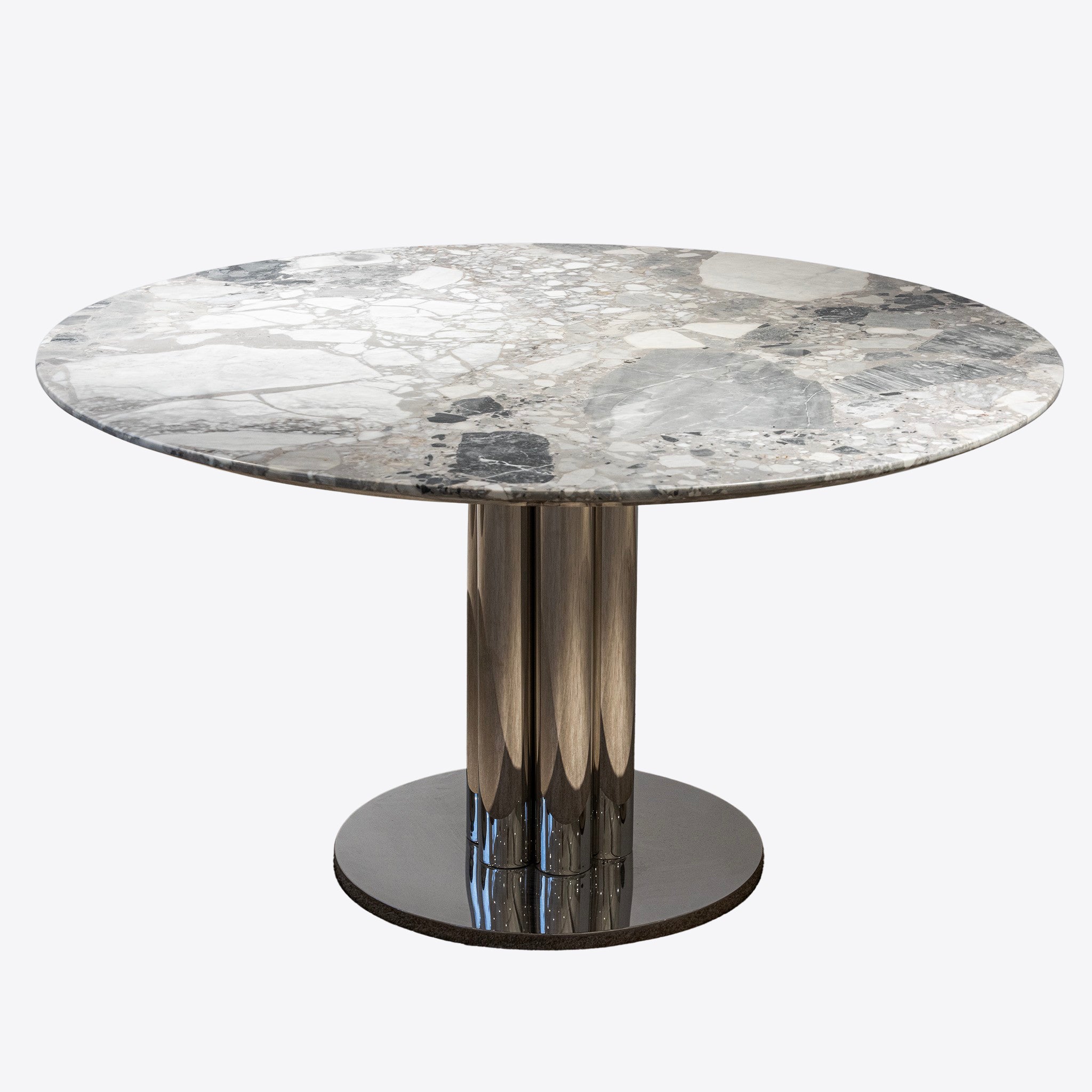 Lunar Marble Pedestal Table