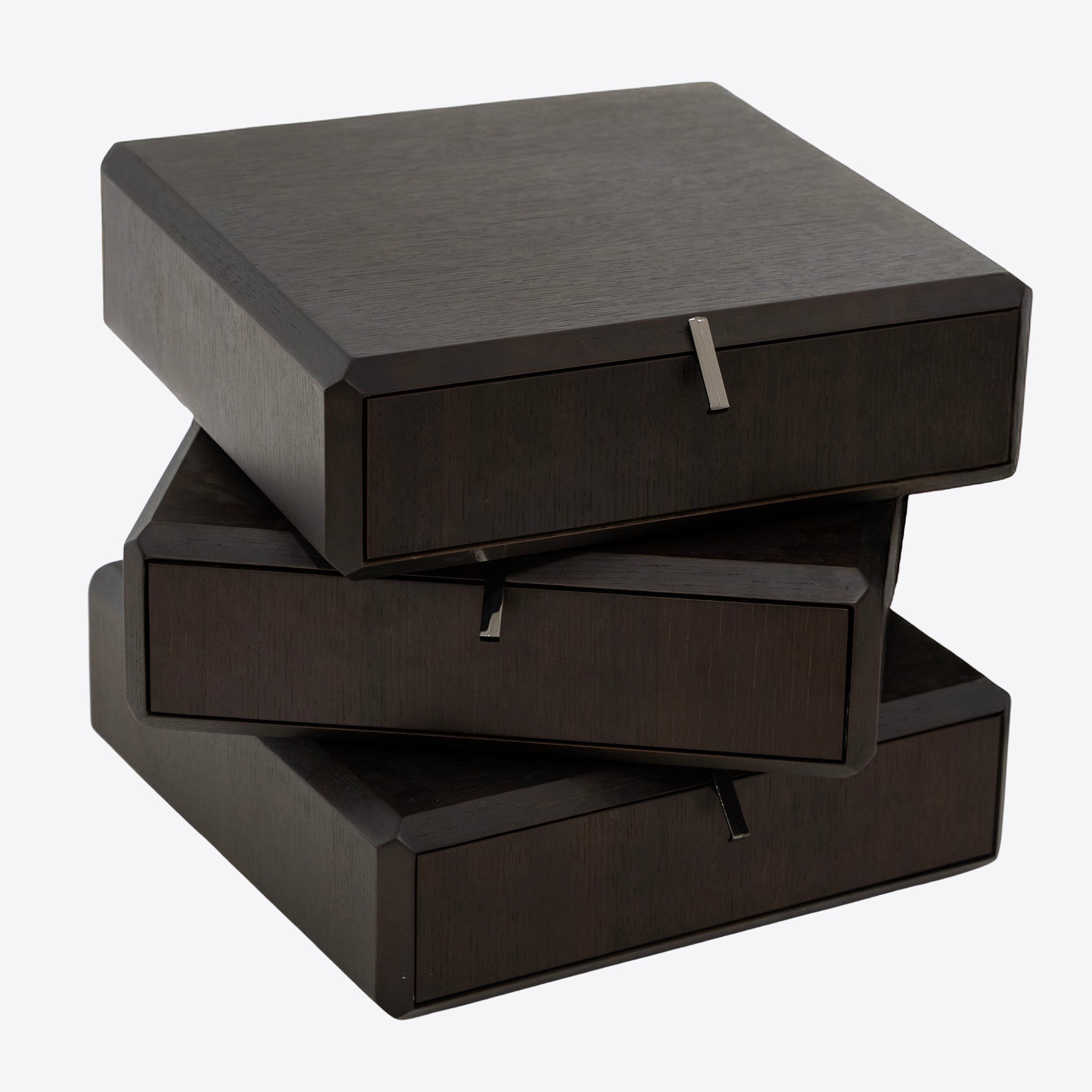 Stacked Noir Drawer Units