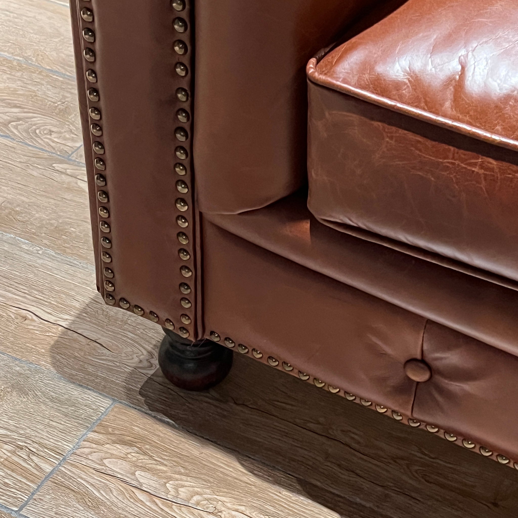 Chesterfield Armchair with Swivel Tray