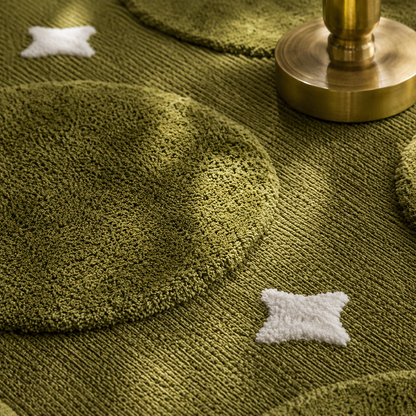Olive Dot Runner Rug