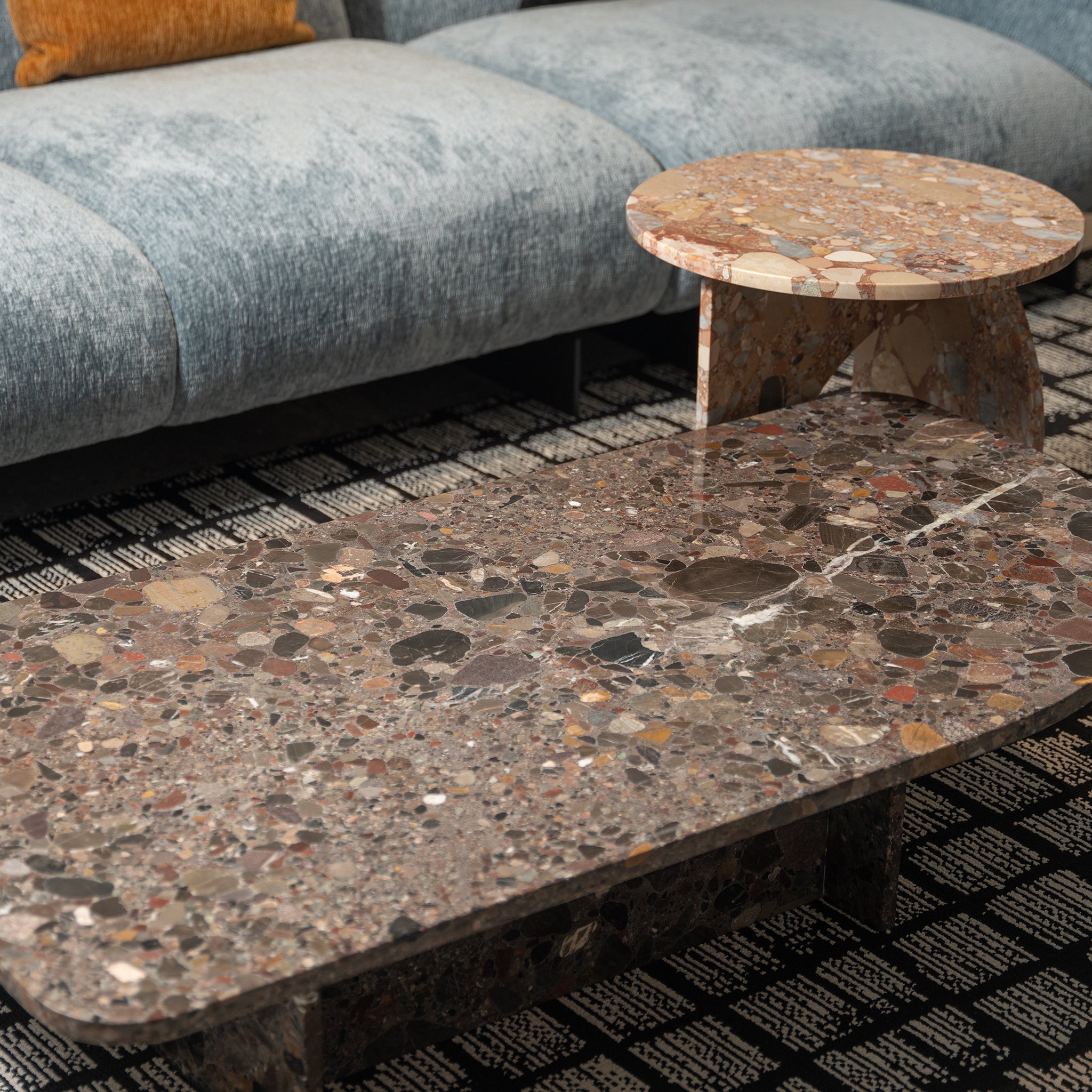 Terrazzo Coffee Table Set