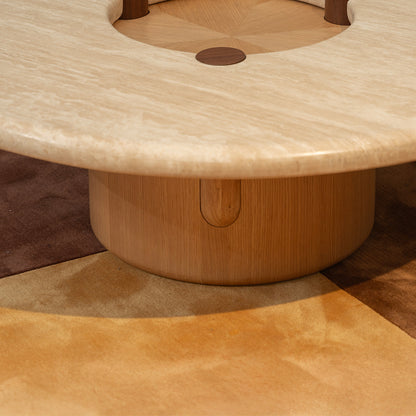 Round Wooden Coffee Table