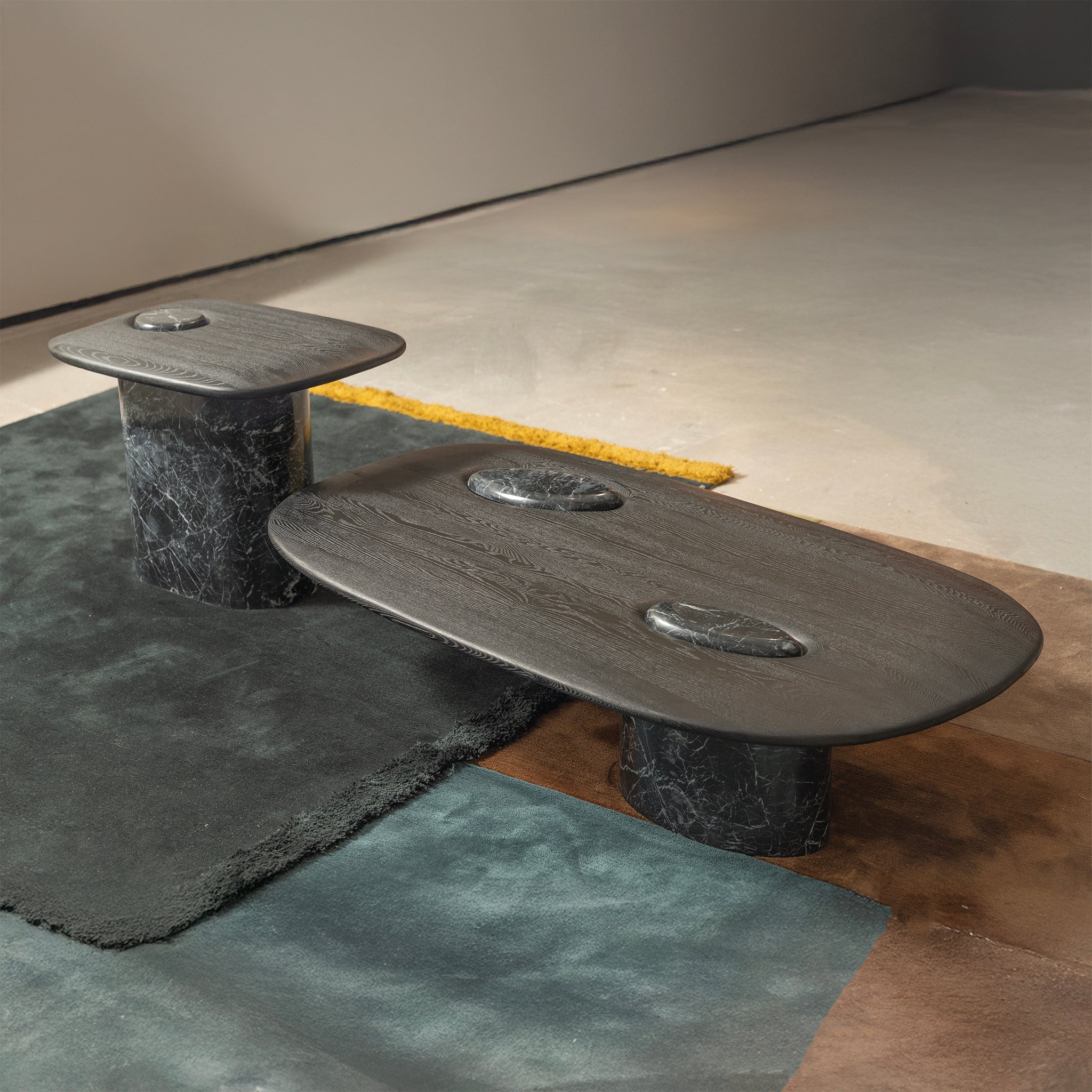 Black Marble coffee table set