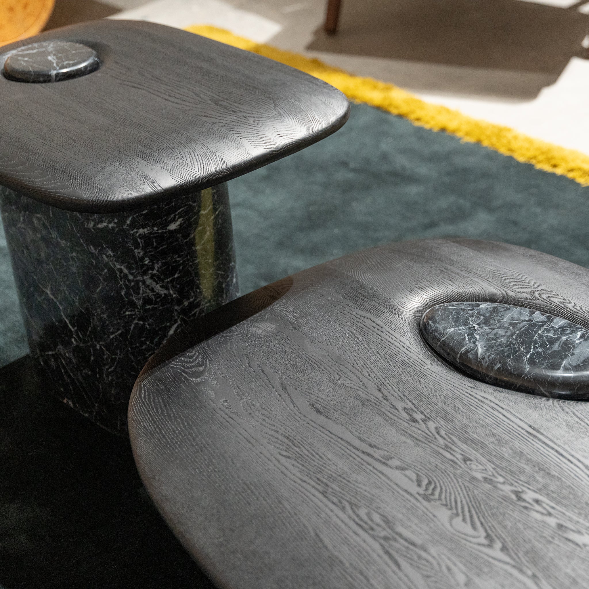 Black Marble coffee table set