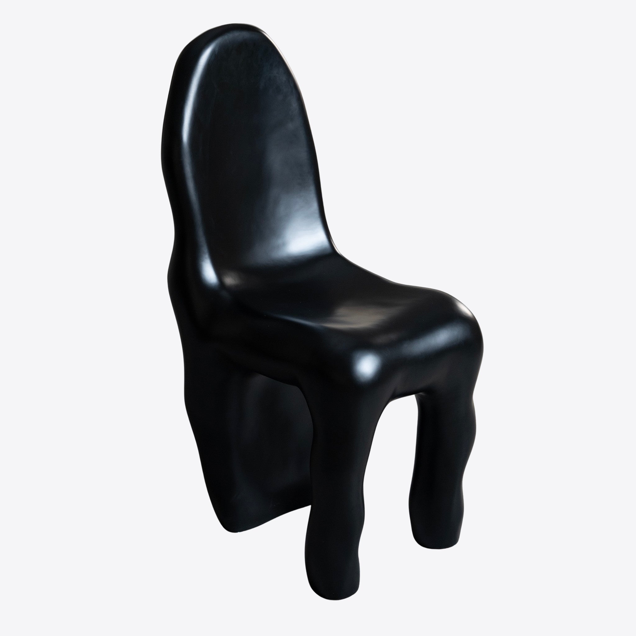 Sculptural Black Chair