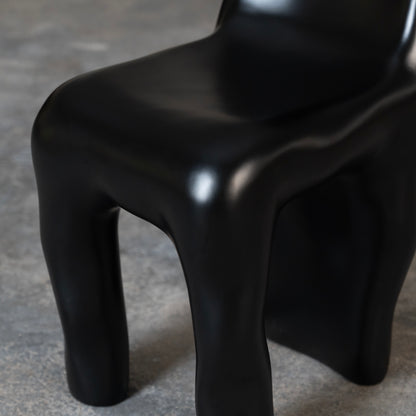 Sculptural Black Chair