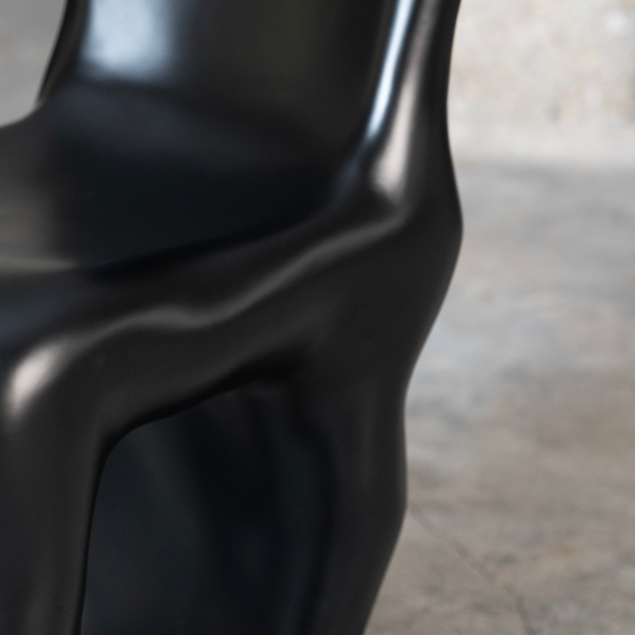 Sculptural Black Chair