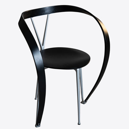 Black Ribbon Accent Chair