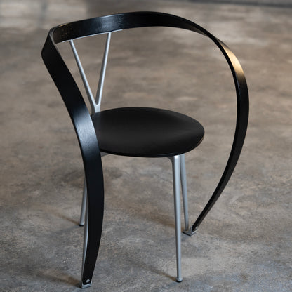 Black Ribbon Accent Chair