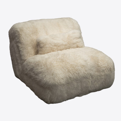 Faux Sheepskin Accent Chair